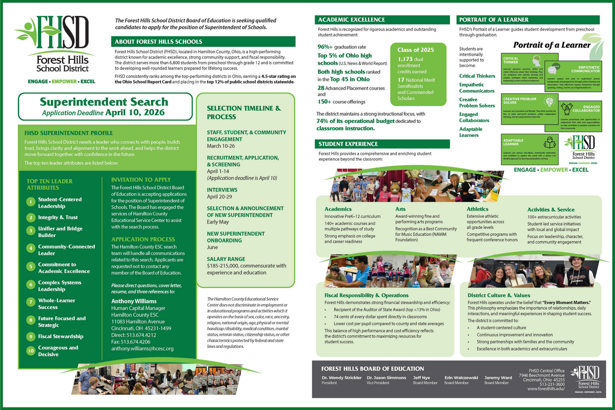 Images of the Superintendent Search Profile